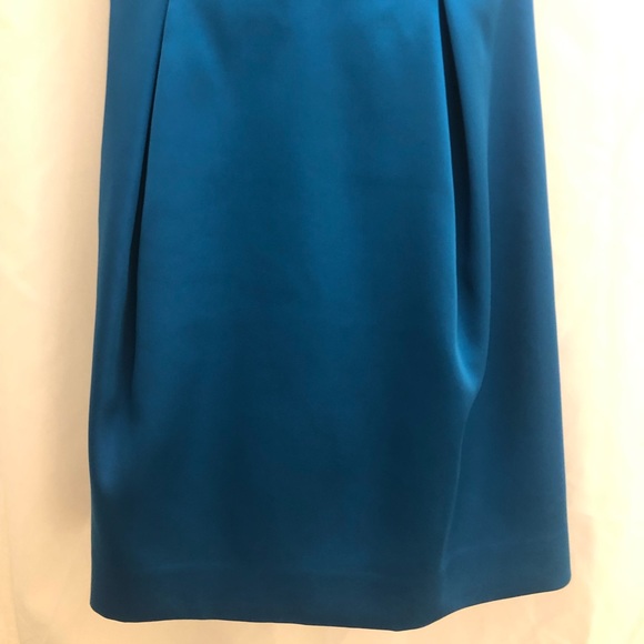 Topshop Blue Satin Dress - Picture 7 of 14